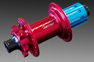 MTB Flansch Hinterradnabe rot