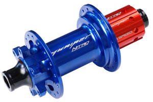 MTB Flansch Hinterradnabe blau